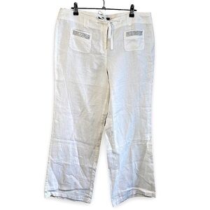 INC International - White Linen Pant - Size 10